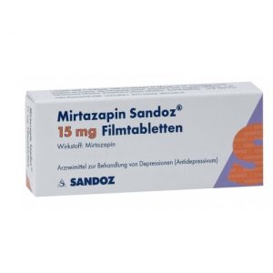 Mirtazapina 15 mg 300 compresse