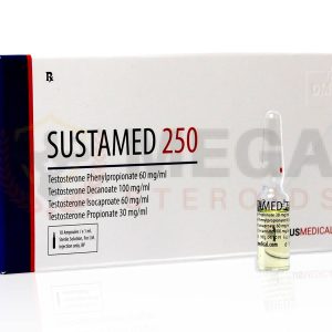 SUSTAMED 250 (Test Phen 60 + Test D 100 + Test I 60 + Test Prop 30) – 10amp di 1ml – DEUS-MEDICAL