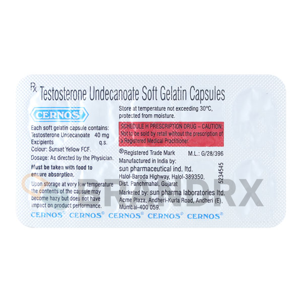 Cernos 40 mg Sun Pharmaceuticals Industries