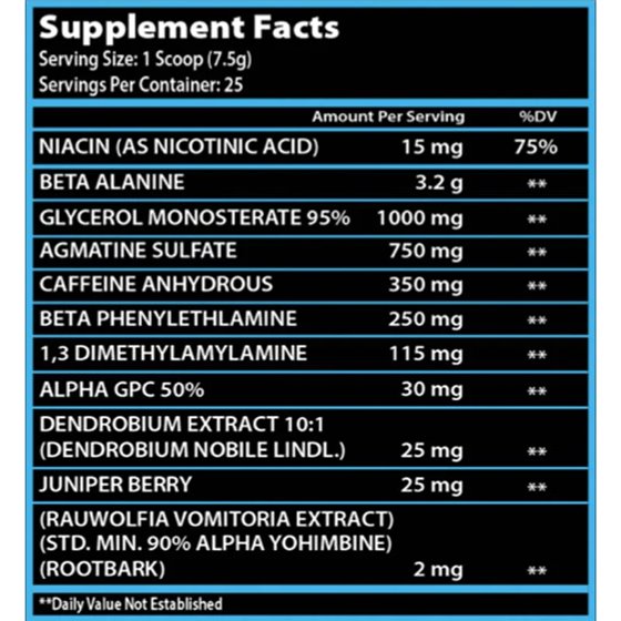 FIRSTCHOICE SUPPLEMENTS – SVG115 PRE WORKOUT 187 G FIRSTCHOICE SUPPLEMENTS